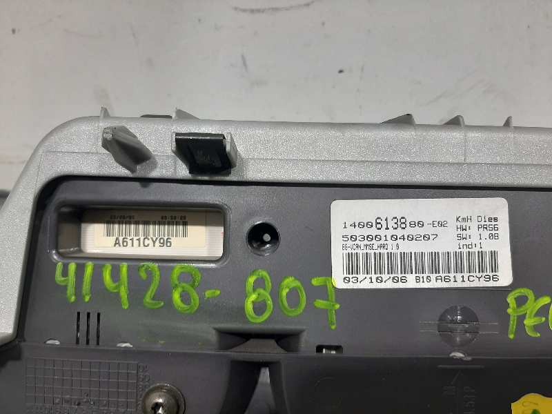 Recambio de cuadro instrumentos para peugeot 807 sv referencia OEM IAM 1400613880  