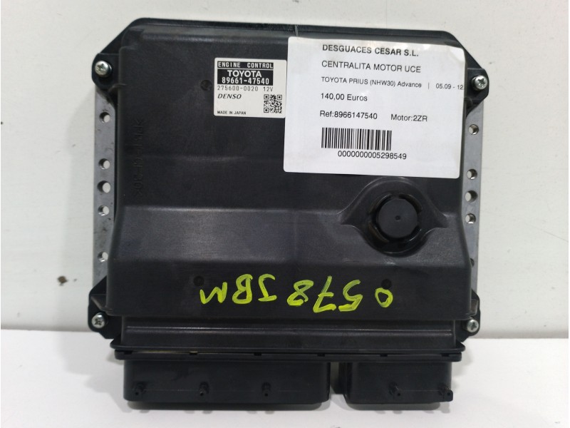 Recambio de centralita motor uce para toyota prius (nhw30) advance referencia OEM IAM   2756000020