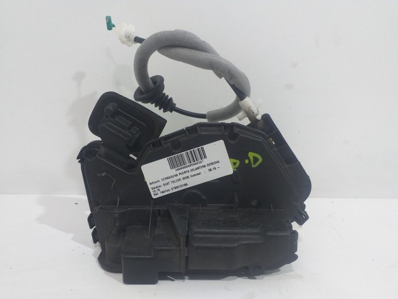 Recambio de cerradura puerta delantera derecha para seat toledo (kg3) connect referencia OEM IAM 5TB837016A A046465 45340180