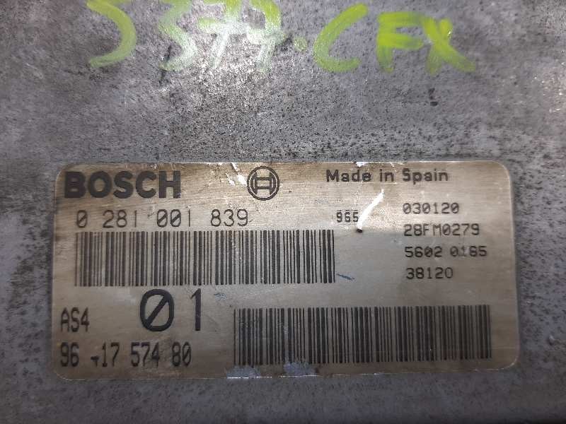 Recambio de centralita motor uce para citroën saxo 1.5 d sx referencia OEM IAM 0281001839  