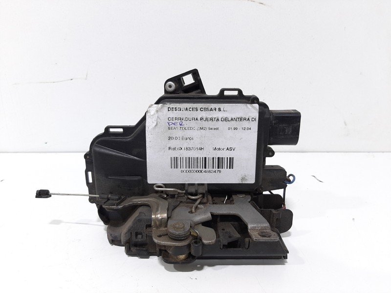 Recambio de cerradura puerta delantera derecha para seat toledo (1m2) select referencia OEM IAM 6X1837014H 8 PINES 