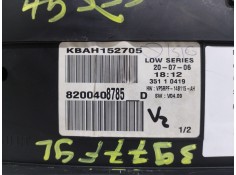 Recambio de cuadro instrumentos para renault megane ii berlina 5p authentique referencia OEM IAM 8200408785D   2