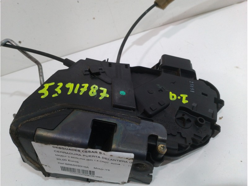 Recambio de cerradura puerta delantera izquierda para mazda 3 berlina (bk) 1.6 crdt active referencia OEM IAM BR5S59310A 10 PINE