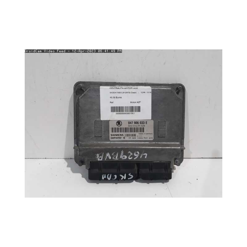 Recambio de centralita motor uce para skoda fabia (6y2/6y3) classic referencia OEM IAM   