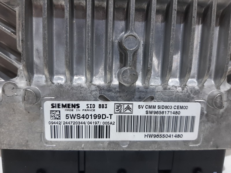 Recambio de centralita motor uce para citroën c5 berlina exclusive referencia OEM IAM 5WS40199DT 9655041480 