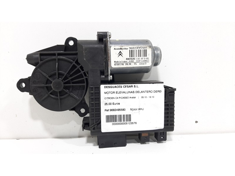 Recambio de motor elevalunas delantero derecho para citroën c4 picasso avatar referencia OEM IAM 9682495580 400964E 