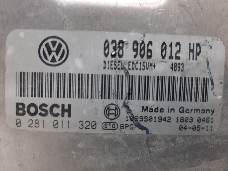 Recambio de centralita motor uce para seat cordoba berlina (6l2) fresh referencia OEM IAM 0281011320 038906012HP 