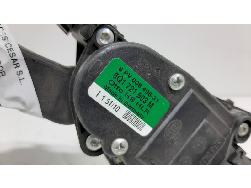 Recambio de pedal acelerador para seat ibiza (6j5) reference referencia OEM IAM 6Q1721503M  