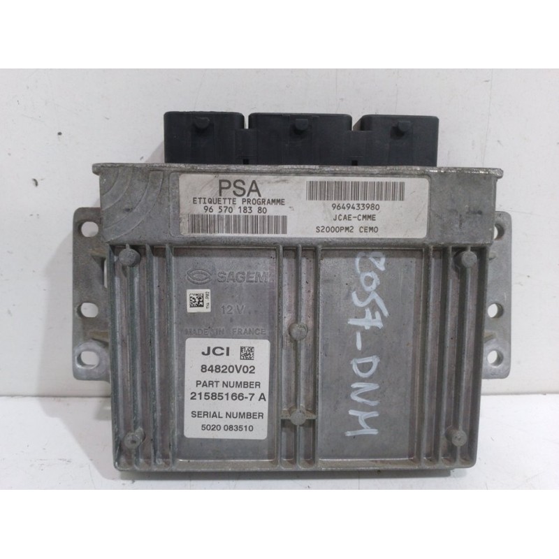 Recambio de centralita motor uce para citroën c2 furio referencia OEM IAM 9649433980 9657018380 