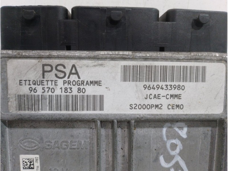 Recambio de centralita motor uce para citroën c2 furio referencia OEM IAM 9649433980 9657018380 
