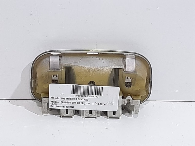 Recambio de luz interior central para peugeot 307 cc (s1) 1.6 referencia OEM IAM 6362N4  