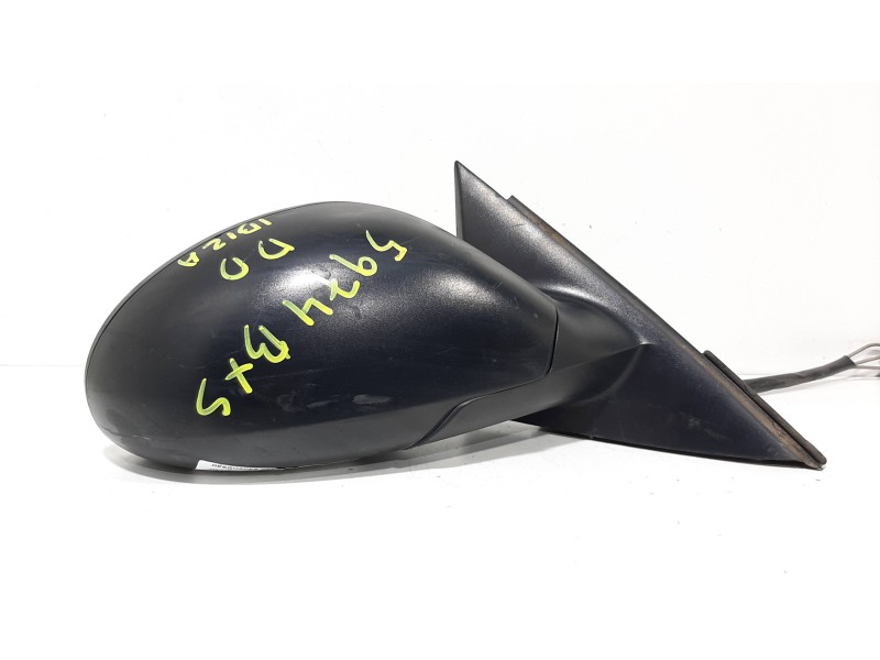 Recambio de retrovisor derecho para seat ibiza (6l1) sport referencia OEM IAM  NEGRO MANUAL