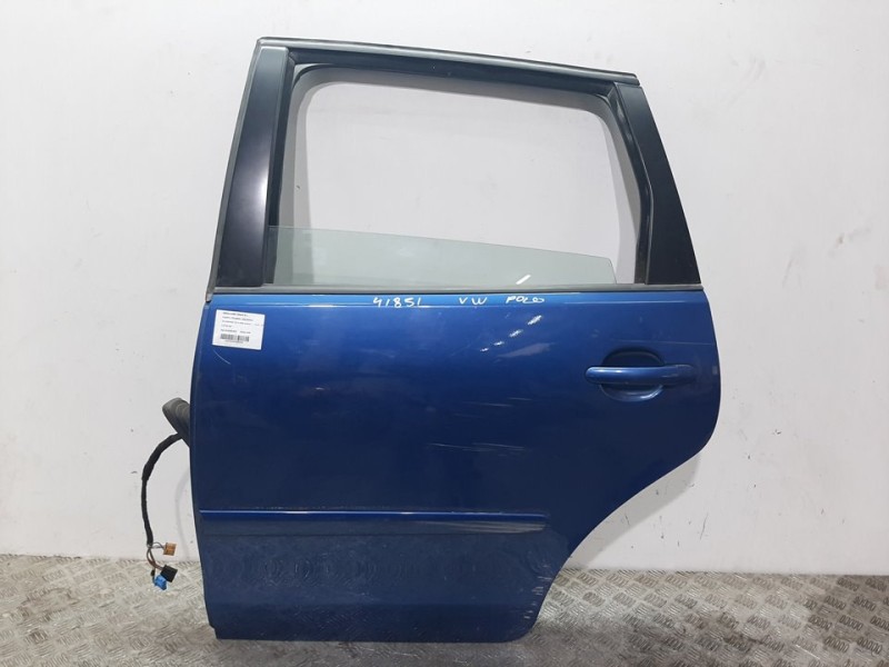 Recambio de puerta trasera izquierda para volkswagen polo (9n3) advance referencia OEM IAM 6Q6833055H AZUL 