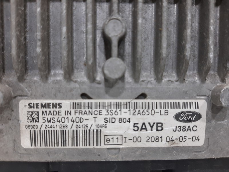 Recambio de centralita motor uce para ford fiesta (cbk) ambiente referencia OEM IAM 3S6112A650LB 5WS4014DT 