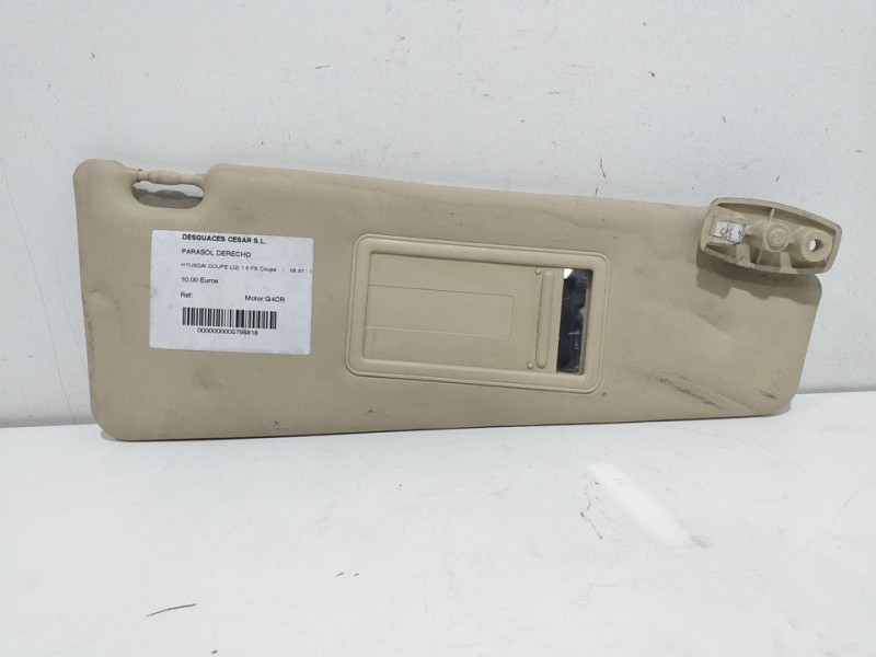 Recambio de parasol derecho para hyundai coupe (j2) 1.6 fx coupe referencia OEM IAM   