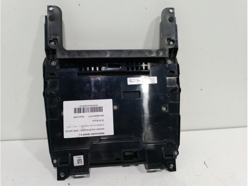 Recambio de mando calefaccion / aire acondicionado para citroën c4 lim. collection referencia OEM IAM 9666027477   Recambio de mando calefaccion / aire acondicionado para citroën c4 lim. collection referencia OEM IAM 9666027477