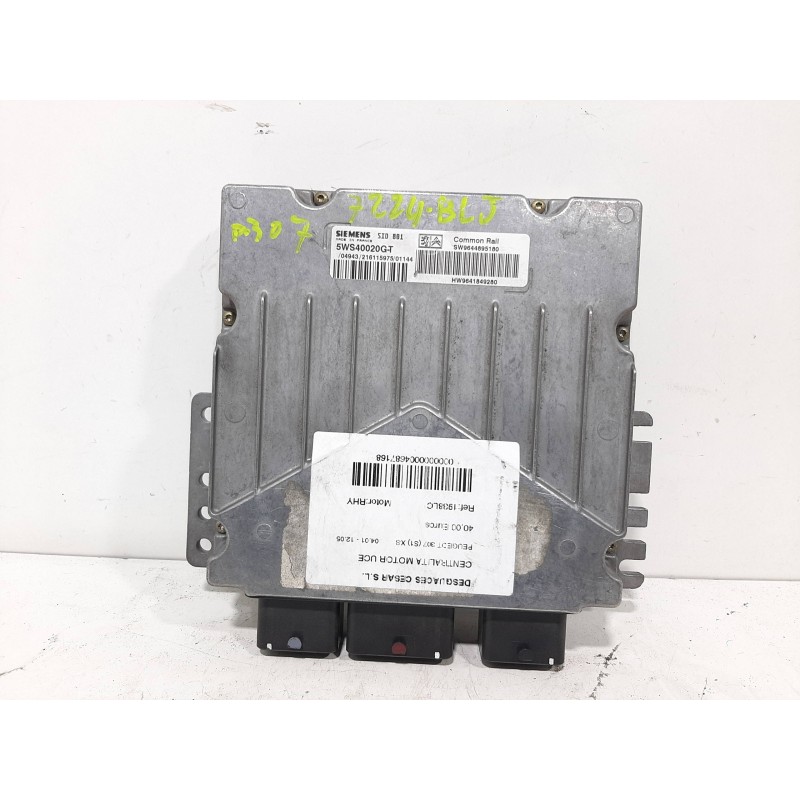 Recambio de centralita motor uce para peugeot 307 (s1) xs referencia OEM IAM HW9641849280  