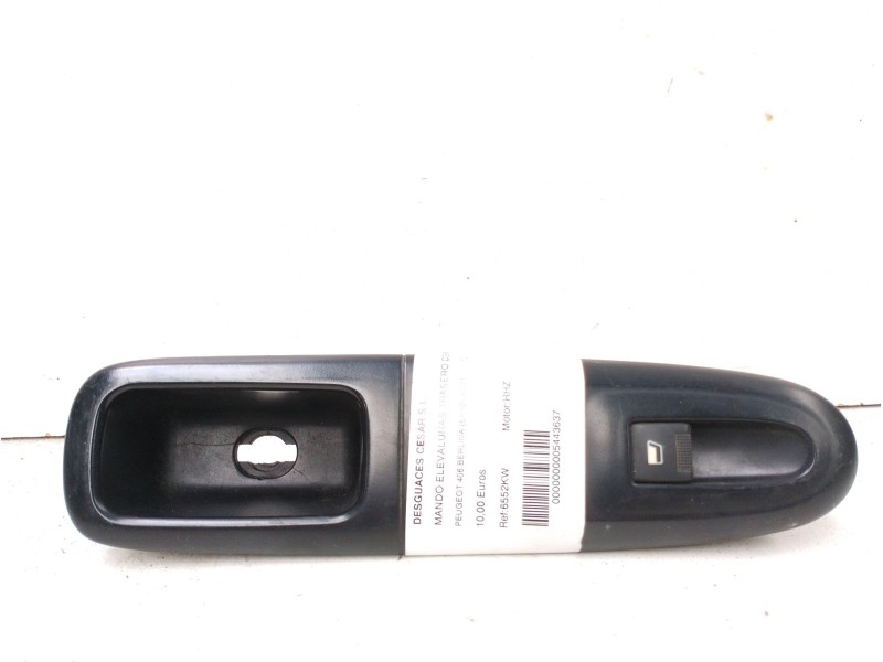 Recambio de mando elevalunas trasero derecho para peugeot 406 berlina (s1/s2) stdt referencia OEM IAM 6552KW  