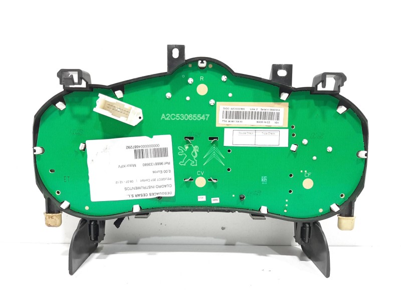 Recambio de cuadro instrumentos para peugeot 207 confort referencia OEM IAM 9666133680 A2C53337665 