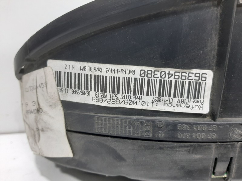 Recambio de cuadro instrumentos para peugeot 406 berlina (s1/s2) stdt referencia OEM IAM 9639940380  
