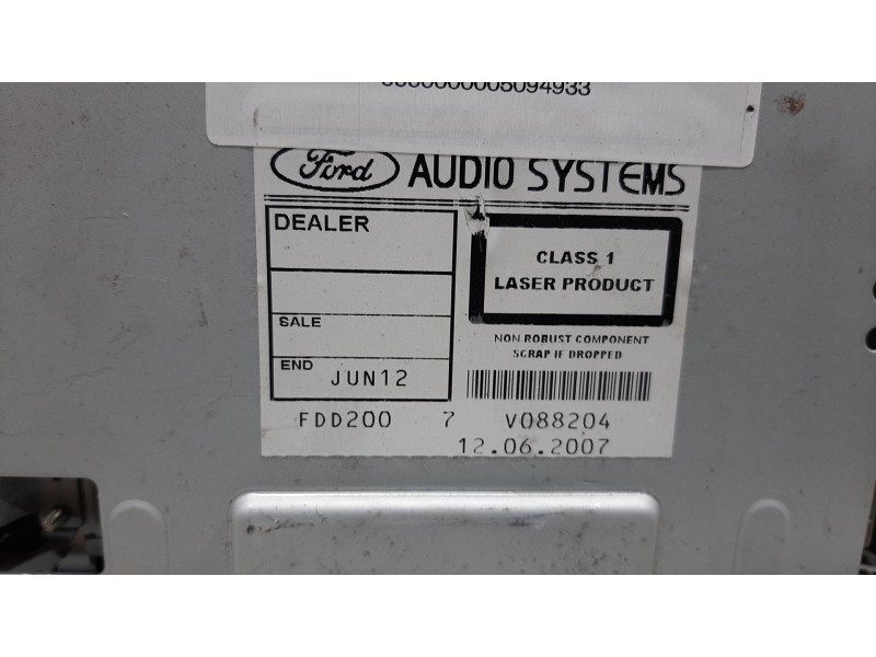 Recambio de sistema audio / radio cd para ford focus berlina (cap) ambiente (d) referencia OEM IAM 7M5T18C815BA  