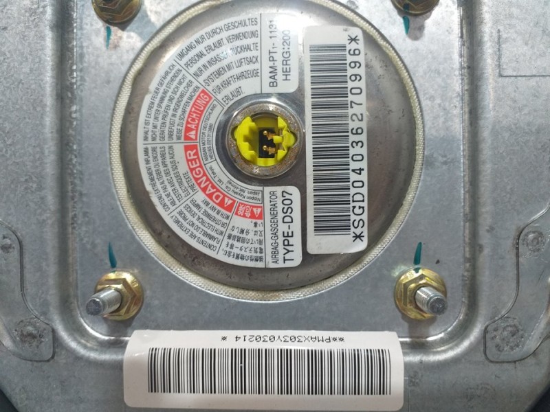 Recambio de airbag delantero izquierdo para nissan micra (k12e) acenta referencia OEM IAM 98510AX300  