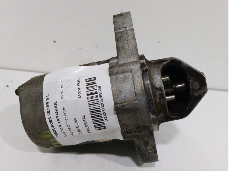 Recambio de motor arranque para peugeot 107 urban referencia OEM IAM 5802AL  