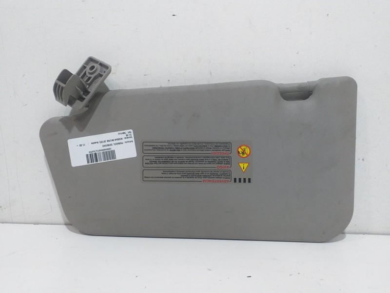 Recambio de parasol derecho para nissan micra (k12e) acenta referencia OEM IAM   