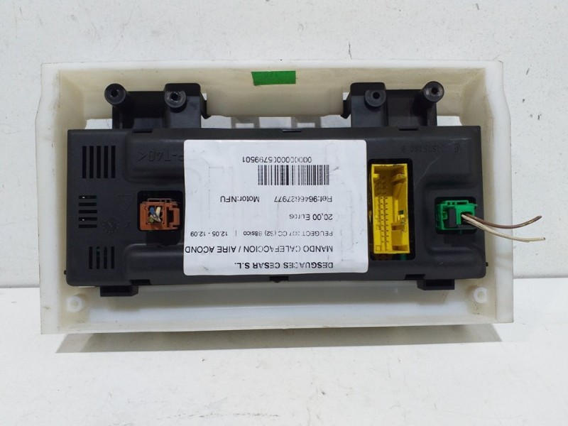 Recambio de mando calefaccion / aire acondicionado para peugeot 307 cc (s2) básico referencia OEM IAM 9646627977  
