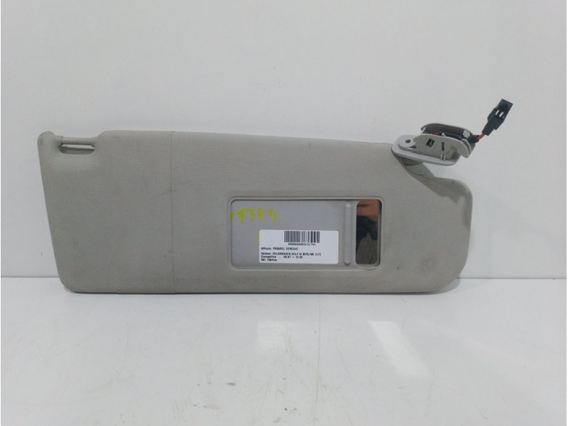 Recambio de parasol derecho para volkswagen golf iv berlina (1j1) conceptline referencia OEM IAM   