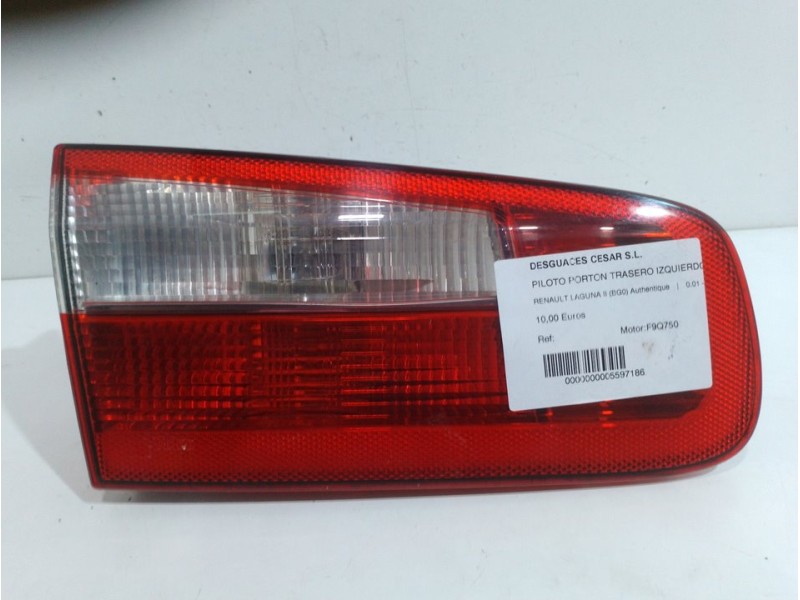 Recambio de piloto porton trasero izquierdo para renault laguna ii (bg0) authentique referencia OEM IAM 82000002475  
