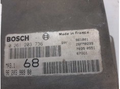 Recambio de centralita motor uce para peugeot 106 (s2) sketch referencia OEM IAM 0261203736 9620398980  2