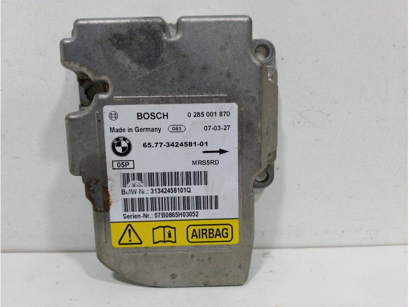 Recambio de centralita airbag para bmw x3 (e83) 2.0d referencia OEM IAM 6577342458101 0285001870 