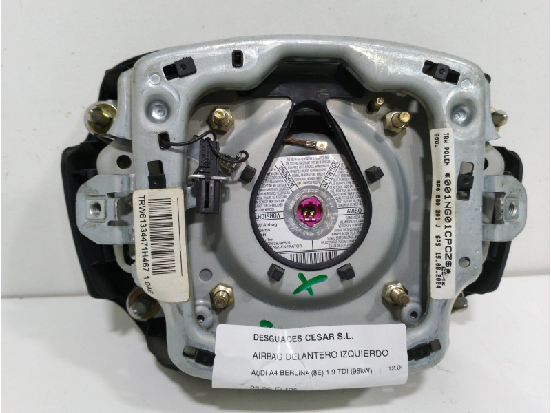 Recambio de airbag delantero izquierdo para audi a4 berlina (8e) 1.9 tdi (96kw) referencia OEM IAM 8P0880201J  