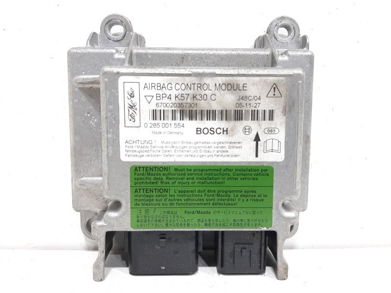 Recambio de centralita airbag para mazda 3 berlina (bk) 1.6 crdt active referencia OEM IAM BP4K57K30C 0285001554 