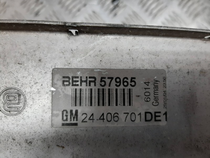 Recambio de intercooler para opel zafira a blue line referencia OEM IAM   