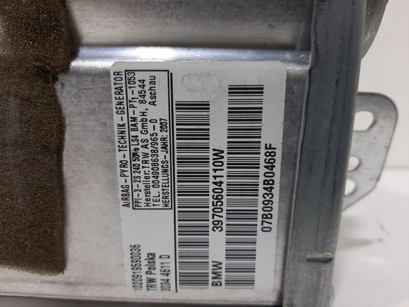 Recambio de airbag delantero derecho para bmw x3 (e83) 2.0d referencia OEM IAM 39705604110W  