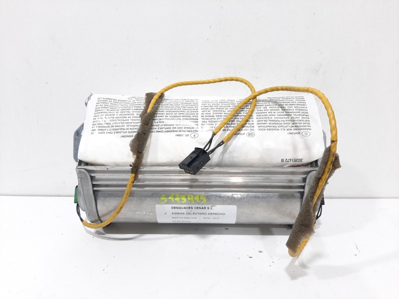 Recambio de airbag delantero derecho para bmw x3 (e83) 2.0d referencia OEM IAM 39705604110W  