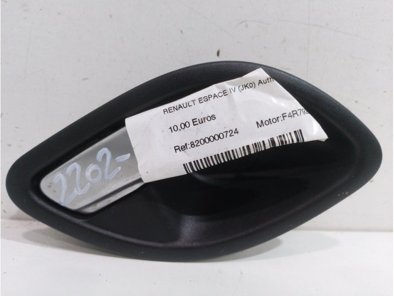 Recambio de maneta interior trasera derecha para renault espace iv (jk0) authentique referencia OEM IAM 8200000724  