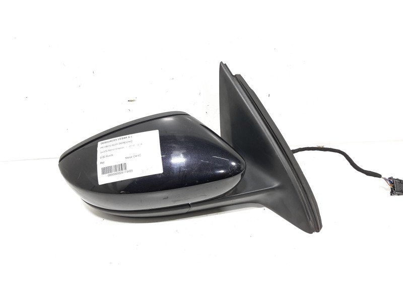 Recambio de retrovisor derecho para skoda rapid ambition referencia OEM IAM  ELECTRICO NEGRO