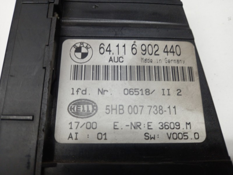Recambio de mando calefaccion / aire acondicionado para bmw serie 3 touring (e46) 320d referencia OEM IAM 64116902440  