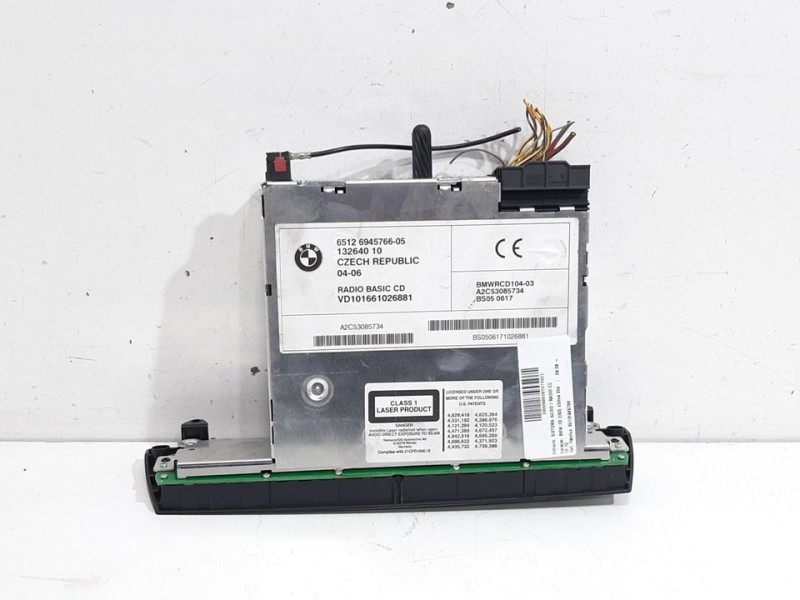 Recambio de sistema audio / radio cd para bmw x3 (e83) xdrive 20d referencia OEM IAM 65126945766  
