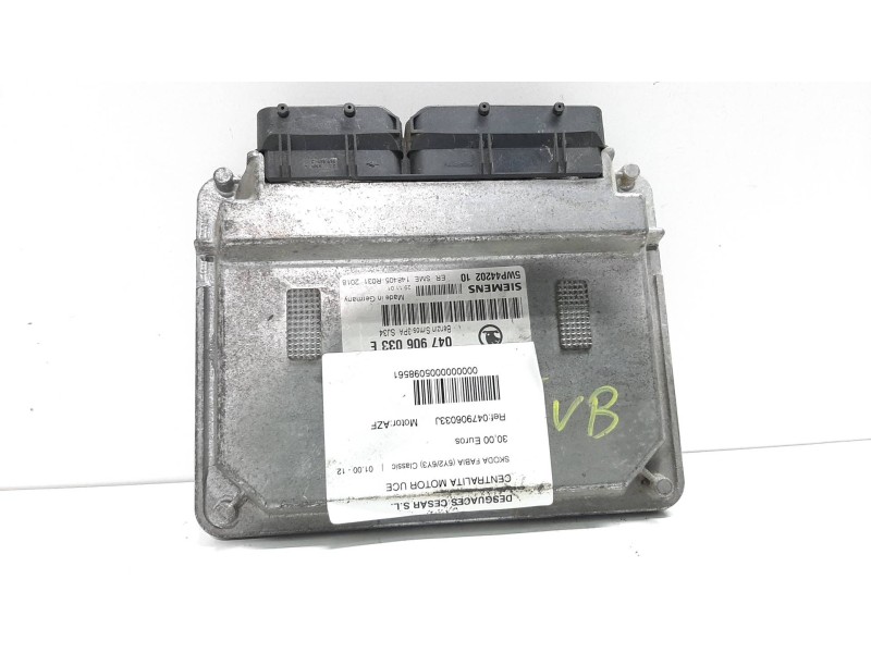 Recambio de centralita motor uce para skoda fabia (6y2/6y3) classic referencia OEM IAM 047906033E  5WP44202 Recambio de centralita motor uce para skoda fabia (6y2/6y3) classic referencia OEM IAM 047906033E  5WP44202