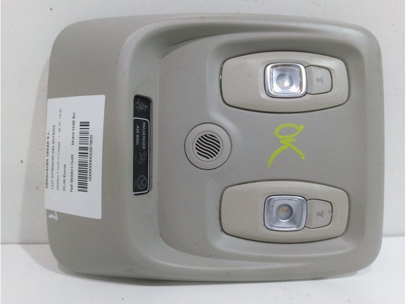 Recambio de luz interior delantera para renault clio iv limited referencia OEM IAM 969801754R  