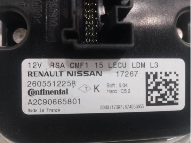 Recambio de centralita faros xenon para renault clio iv limited referencia OEM IAM A2C90665801  