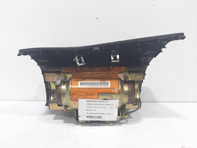 Recambio de airbag delantero derecho para nissan x-trail (t30) comfort referencia OEM IAM KP8H9029020162  