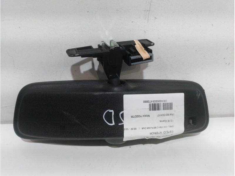 Recambio de espejo interior para opel vectra c berlina club referencia OEM IAM 93190417  