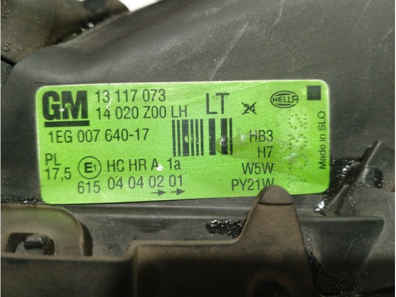 Recambio de faro izquierdo para opel astra g berlina comfort referencia OEM IAM 93175368  