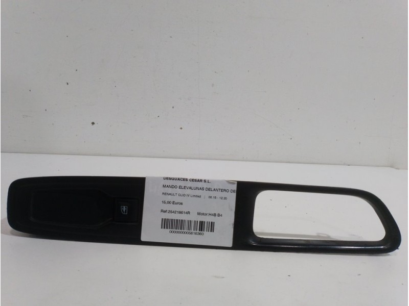 Recambio de mando elevalunas delantero derecho para renault clio iv limited referencia OEM IAM 254218614R  