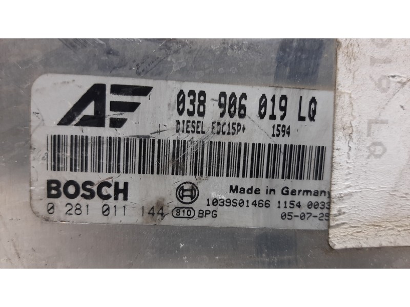 Recambio de centralita motor uce para seat alhambra (7v9) fancy referencia OEM IAM 038906019LQ 0281011144 